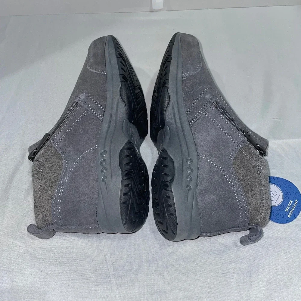 Easy Spirit Setshuffle‎ Kids Grey Suede Water Resistant Ankle Boots Size 5M